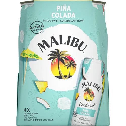 Malibu Pina Colada Cocktail | 4*355ML