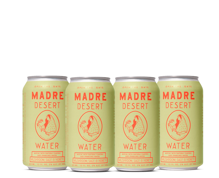 Madre Agua del Desierto Madre Mezcal Cóctel de Hongos, Salvia y Miel | 4*355ML