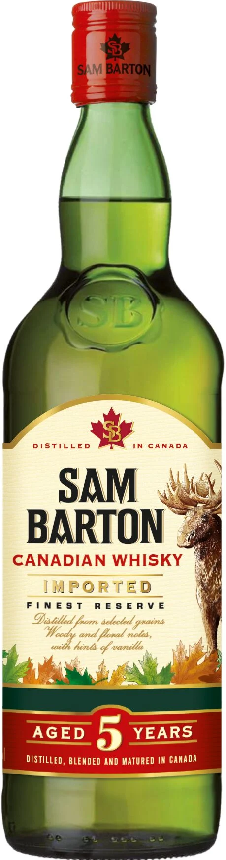 Sam Barton Finest Reserve 5 Year Old Canadian Whisky | 700ML - Whiskey