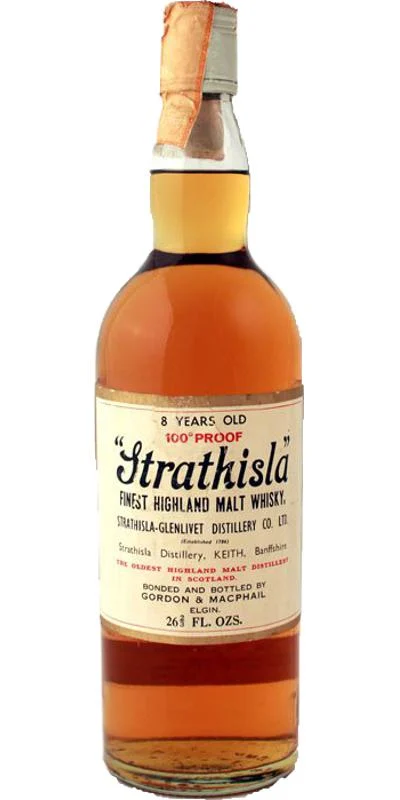 Strathisla-Glenlivet 8 Year Old Gordon & MacPhail (Proof 80) Scotch Whisky
