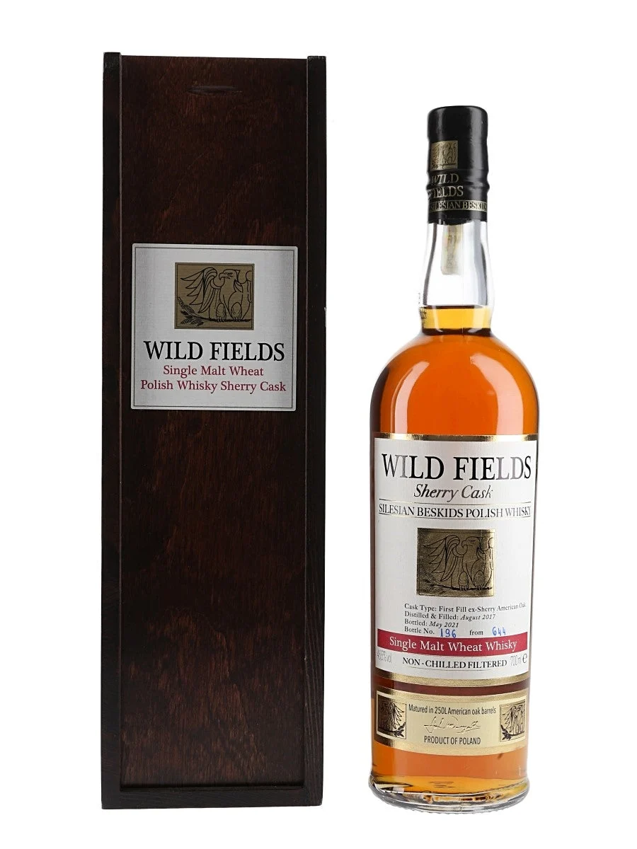 Wild Fields Single Malt Sherry Cask Wheat Polish Whisky | 700ML - Whiskey