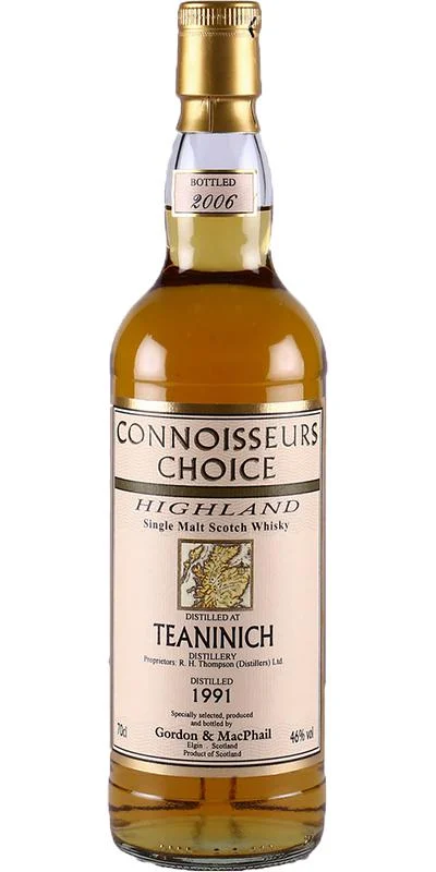 Teaninich 1991 (Bottled 2006) Connoisseurs Choice Scotch Whisky | 700ML - Whiskey