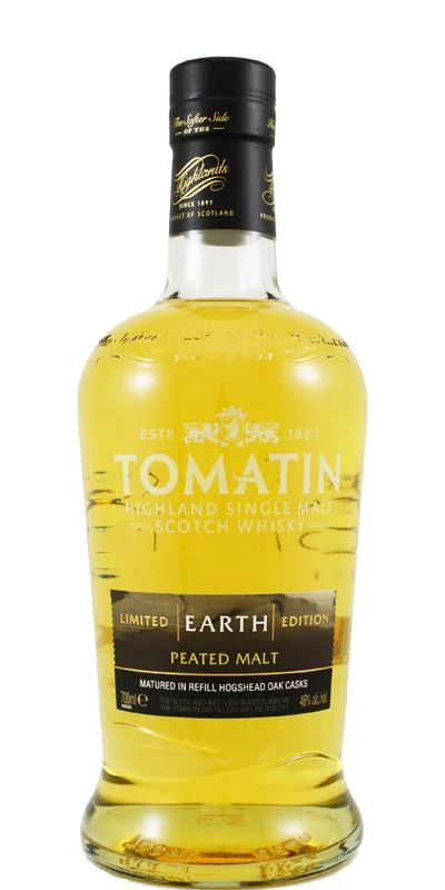 Tomatin Earth (Peated Malt) Five Virtues Series Scotch Whisky | 700ML - Whiskey