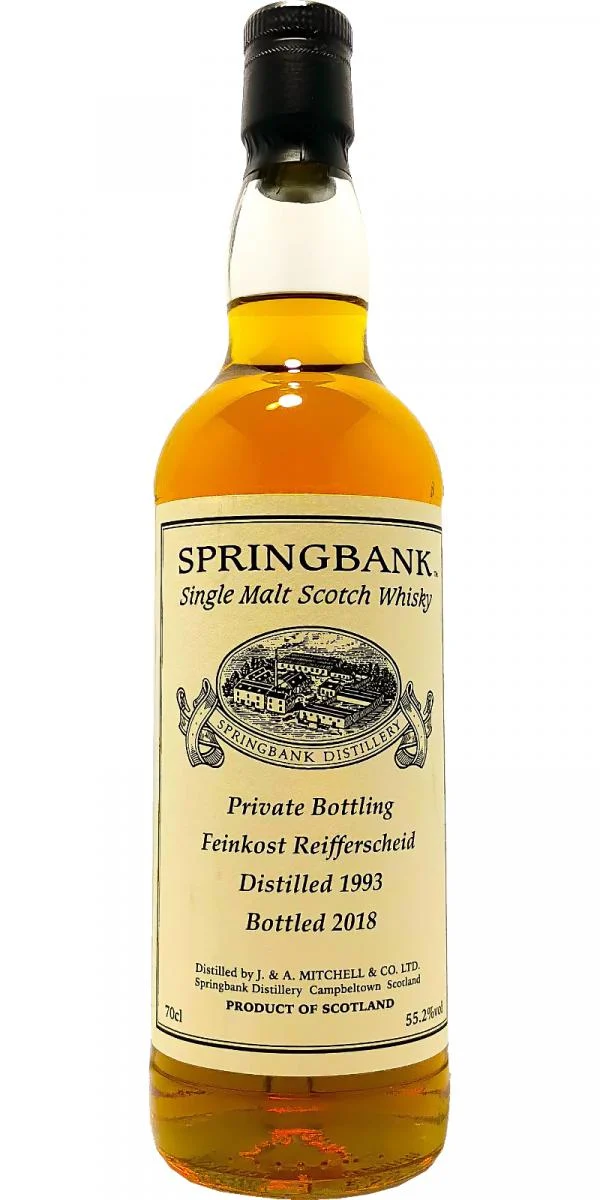 Springbank 1993 (Bottled 2018) Private Bottling Cask # 596 Scotch Whisky | 700ML - Whiskey