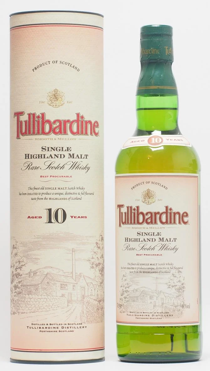 Tullibardine 10 Year Old (Bottled 1990s) Highland Malt Scotch Whisky | 700ML - Whiskey