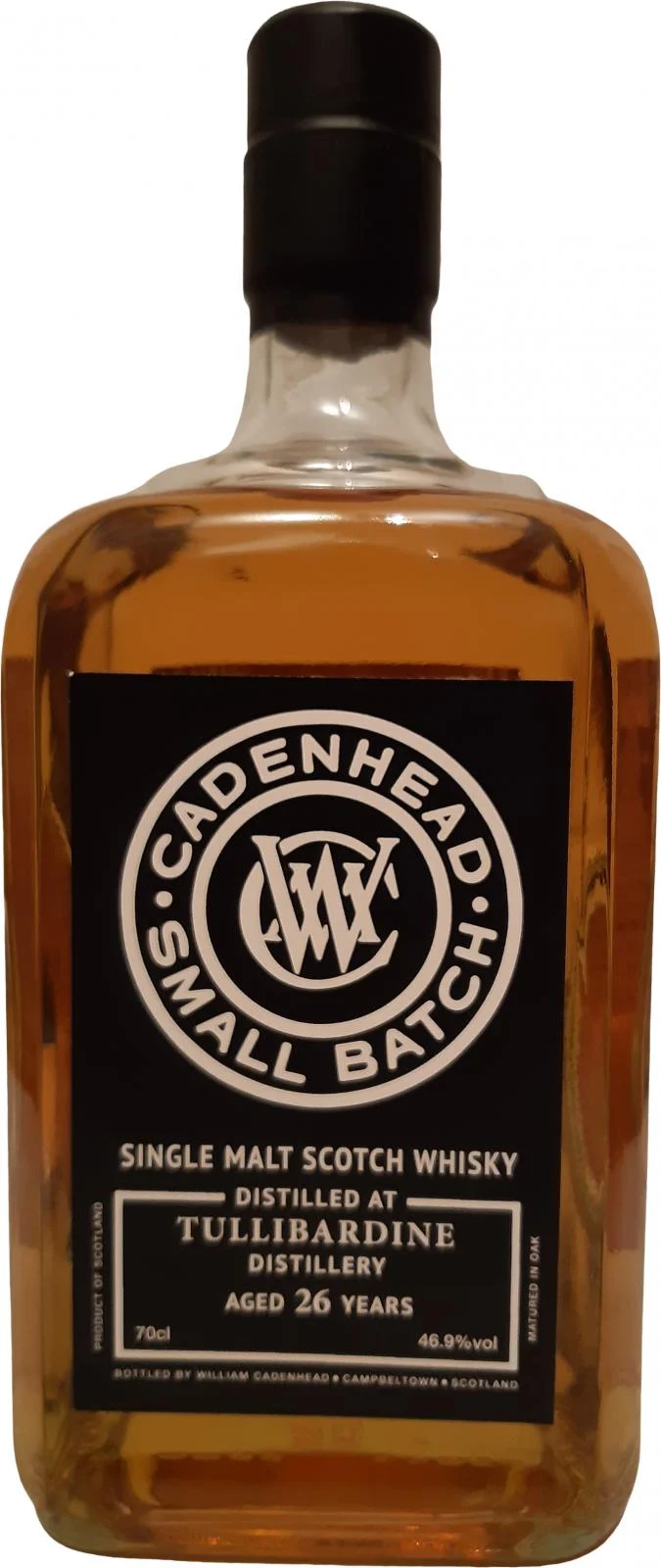 Tullibardine 26 Year Old (Bottled 2019) Cadenhead Small Batch Scotch Whisky | 700ML - Whiskey