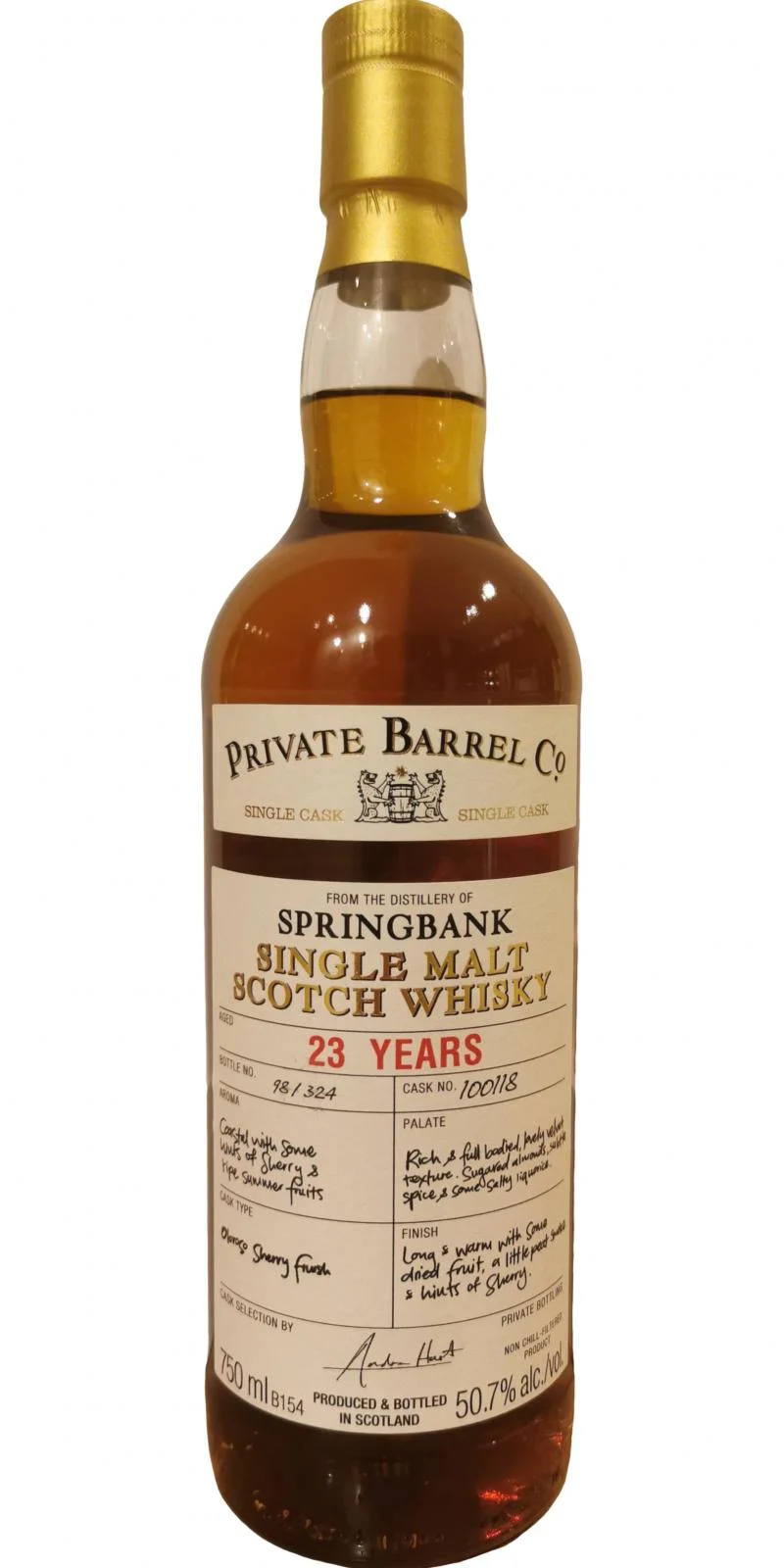 Willowbank (1990) 23 Year Old (NZWC) Single Cask Whisky | 700ML - Whiskey