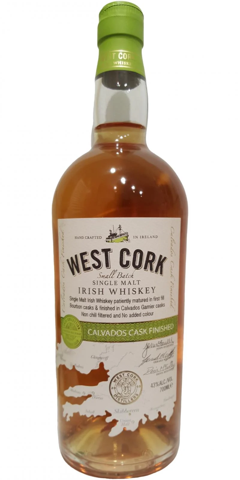 West Cork Single Malt Calvados Cask Finished Irish Whiskey | 700ML