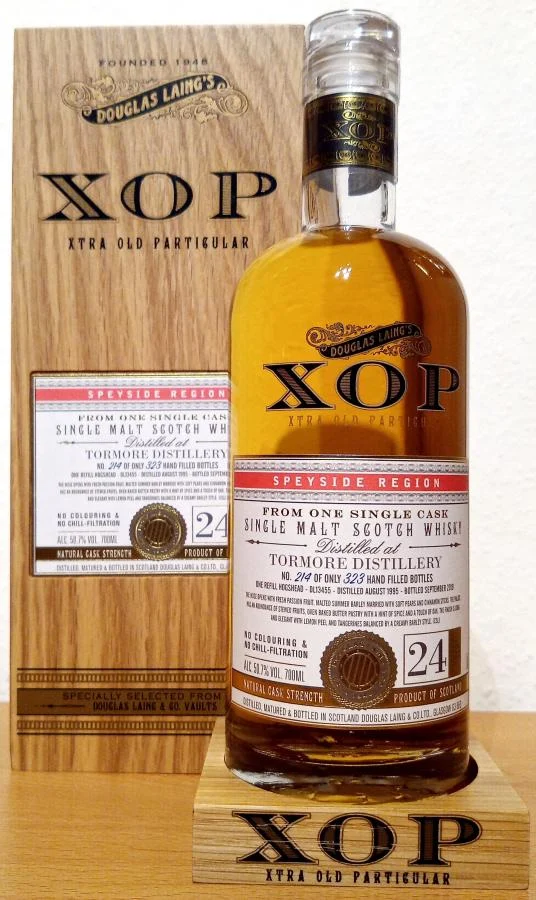 Tormore 24 Year Old (D.1995, B.2019) Douglas Laing’s XOP Scotch Whisky | 700ML - Whiskey