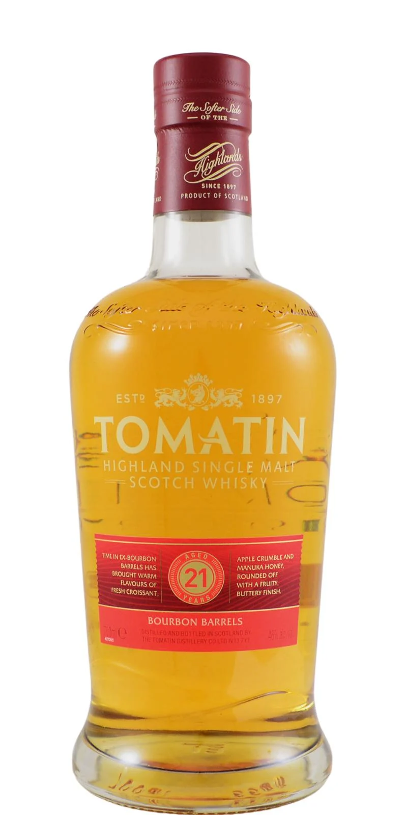 Tomatin 21 Year Old Limited Edition (Proof 104) Scotch Whisky | 700ML - Whiskey