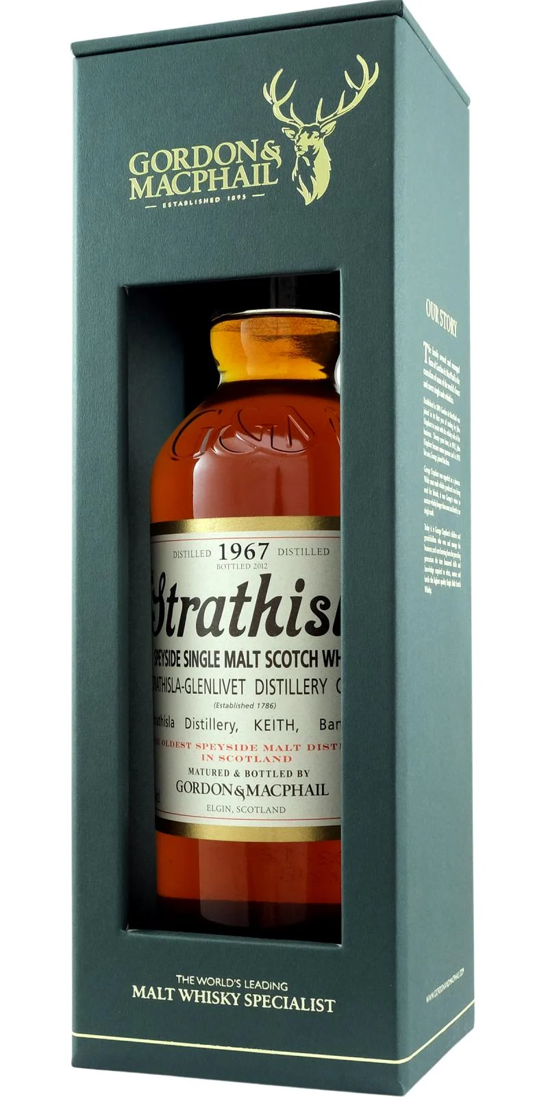 Strathisla 1967 ( Bottled 2012) Gordon & MacPhail Scotch Whisky | 700ML - Whiskey