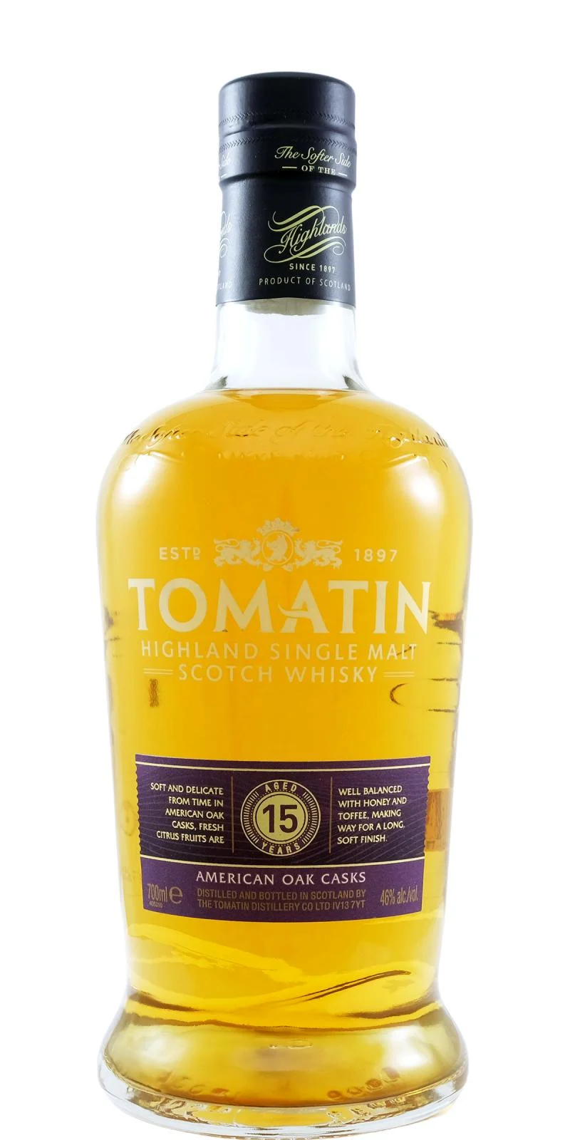 Tomatin 15 Year Old (D.1986 B.2000) Scotch Whisky | 700ML - Whiskey