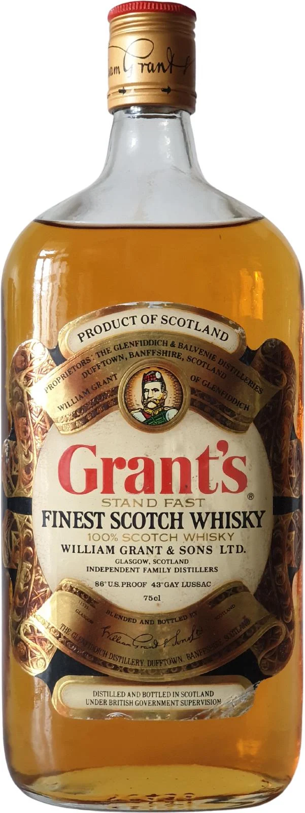 William Grant's Stand Fast (Label No. 10668) Finest Scotch Whisky - Whiskey