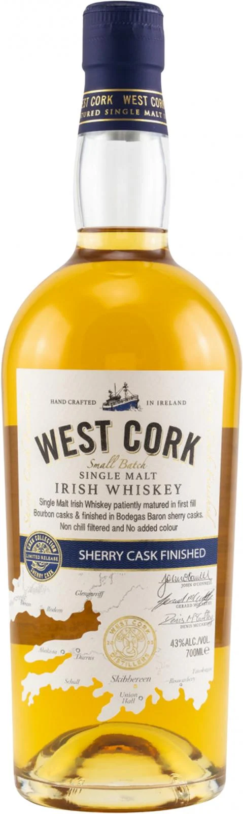 West Cork Single Malt Sherry Cask Finish Irish Whiskey | 700ML