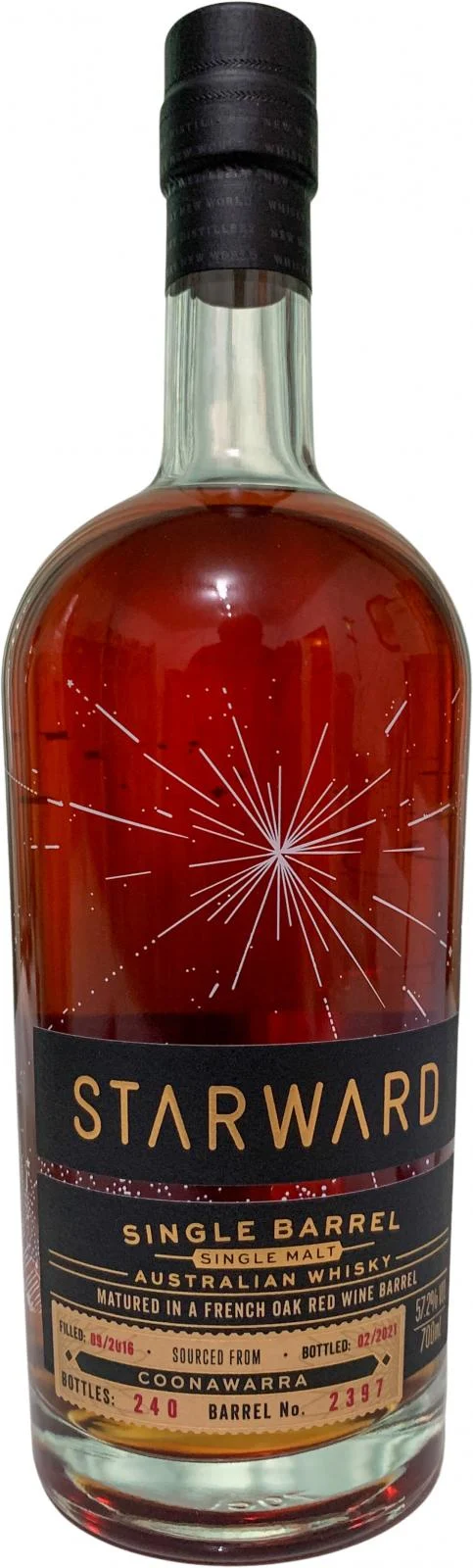Starward Coonawarra (D.2016, B.2021) Red Wine Barrel Matured Whisky | 700ML - Whiskey