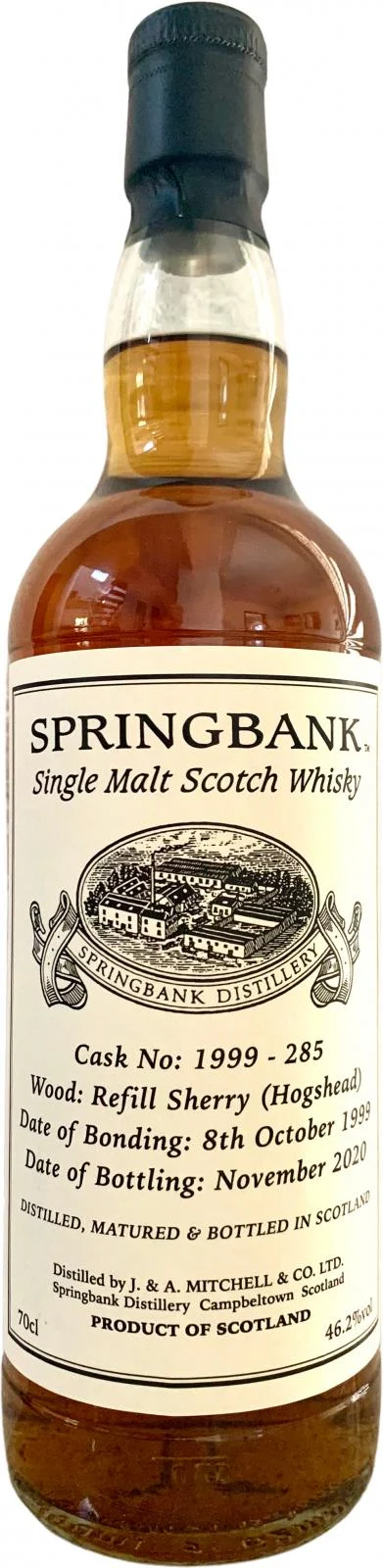 Springbank 1999 (Bottled 2020) Cask 285 Scotch Whisky | 700ML - Whiskey