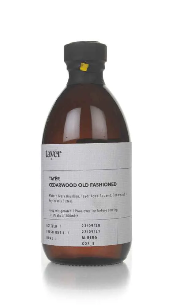 Tayer Cedarwood Old Fashioned | 300ML - Cocktail