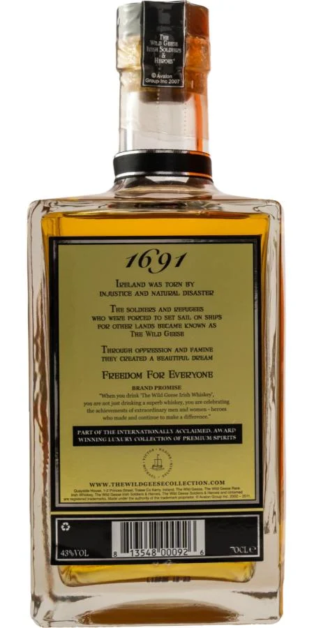 The Wild Geese Gold 4th Limited edition Irish Whiskey | 700ML