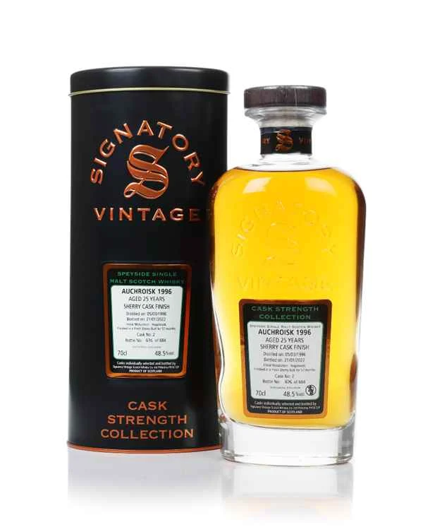 Auchroisk 25 Year Old 1996 (cask 2) - Cask Strength Collection (Signatory) | 700ML
