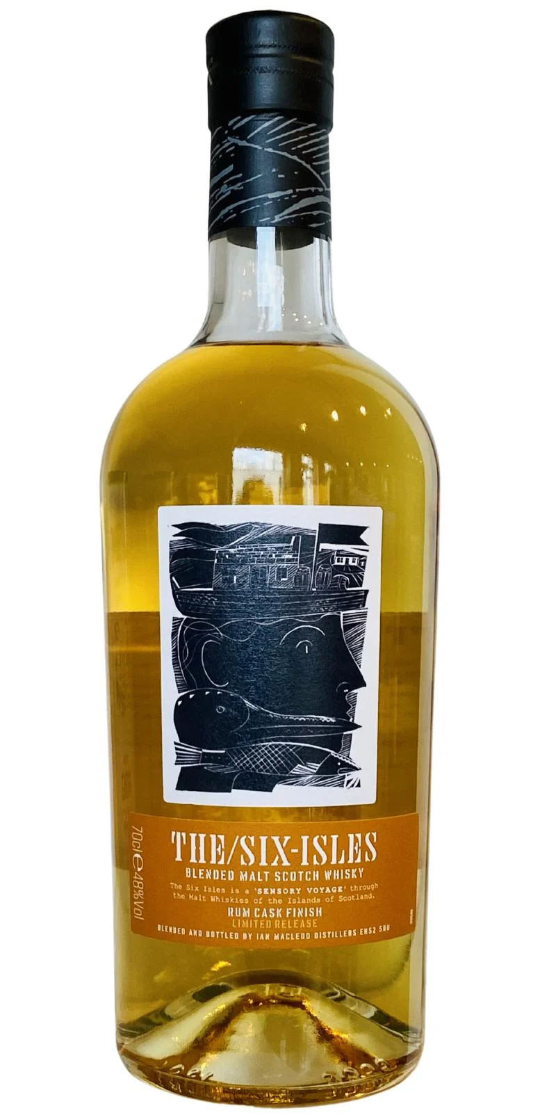 The Six Isles Blended Malt Rum Cask Finish Scotch Whisky | 700ML - Whiskey