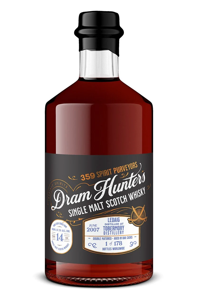 Dram Hunterss 359 Spirit Purveyors Ledaig Barrel Cask 14 Year Old Old Scotch Whisky | 700ML - Whiskey