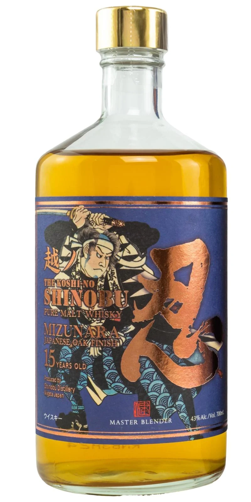 The Koshi-No Shinobu 15 Year Old Pure Malt Mizunara Oak Finish Whisky | 700ML