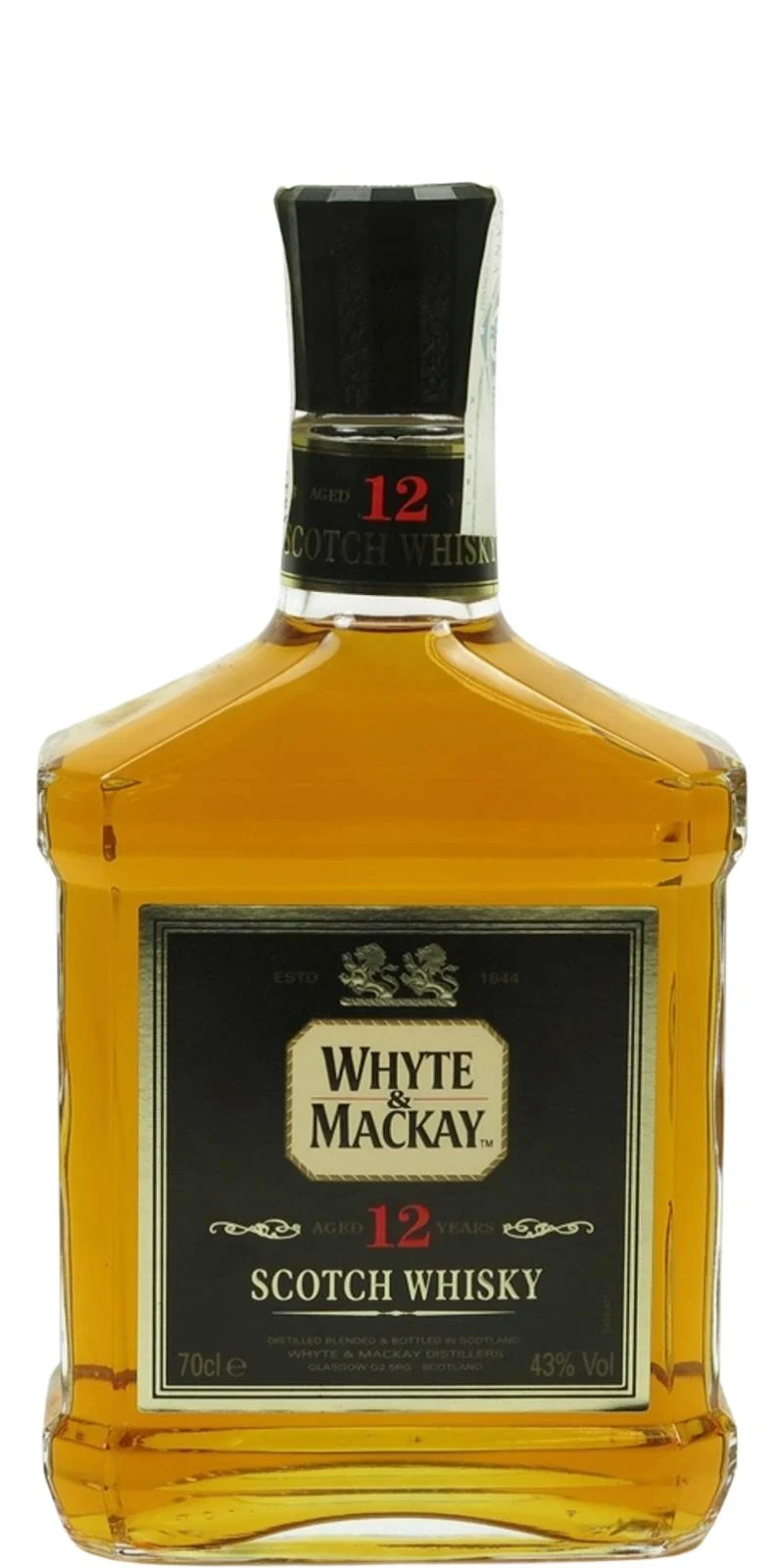 Whyte & Mackay 12 Year Old (Bottled 1980s) Scotch Whisky - Whiskey