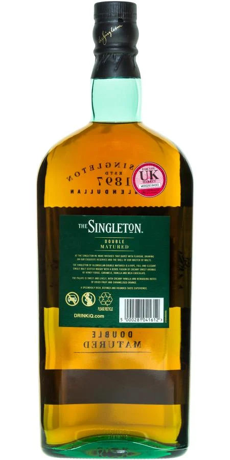 The Singleton of Glendullan Double Matured 2015 Single Malt Scotch Whisky | 1L - Whiskey