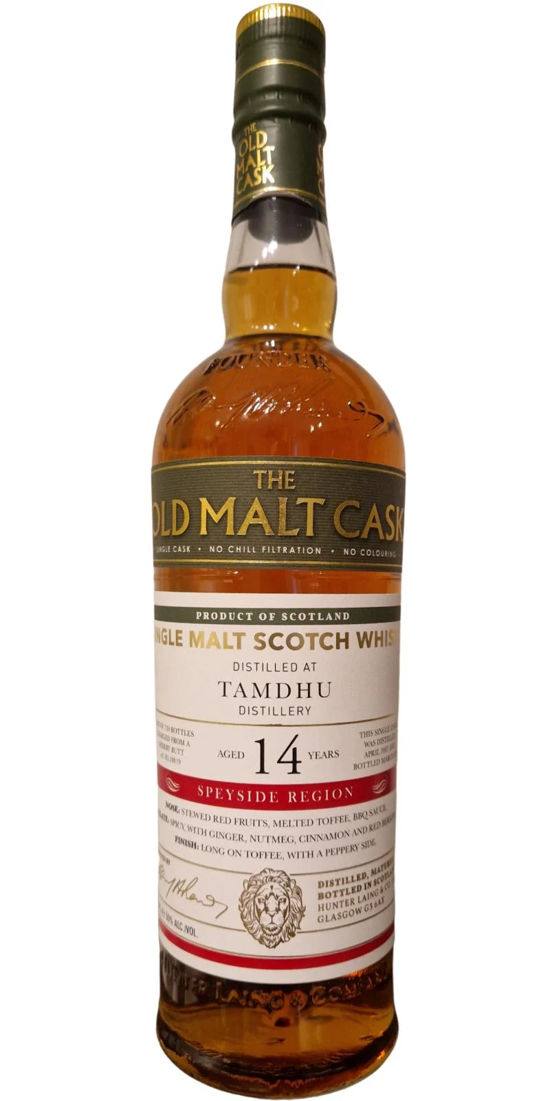 Tamdhu 14 Year Old (D.2007, B.2022) Old Malt Cask Scotch Whisky | 700ML - Whiskey