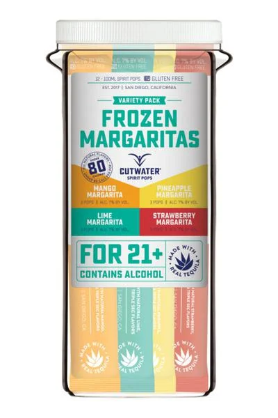 Cutwater Spirit Pops Tequila Paquete variado Margaritas Cóctel | 12*100ML - Cocktail