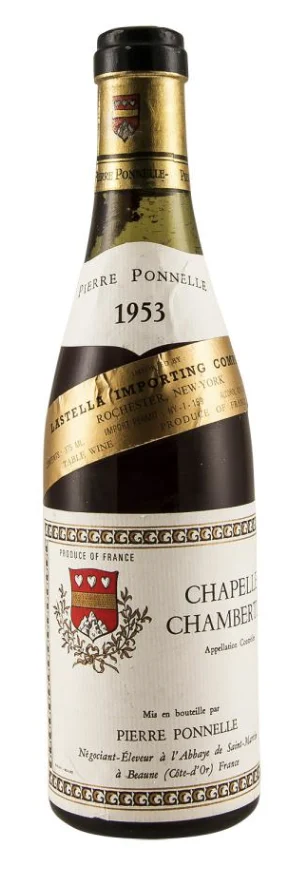 1953 | Pierre Ponnelle | Chapelle Chambertin (Half Bottle) - Wine