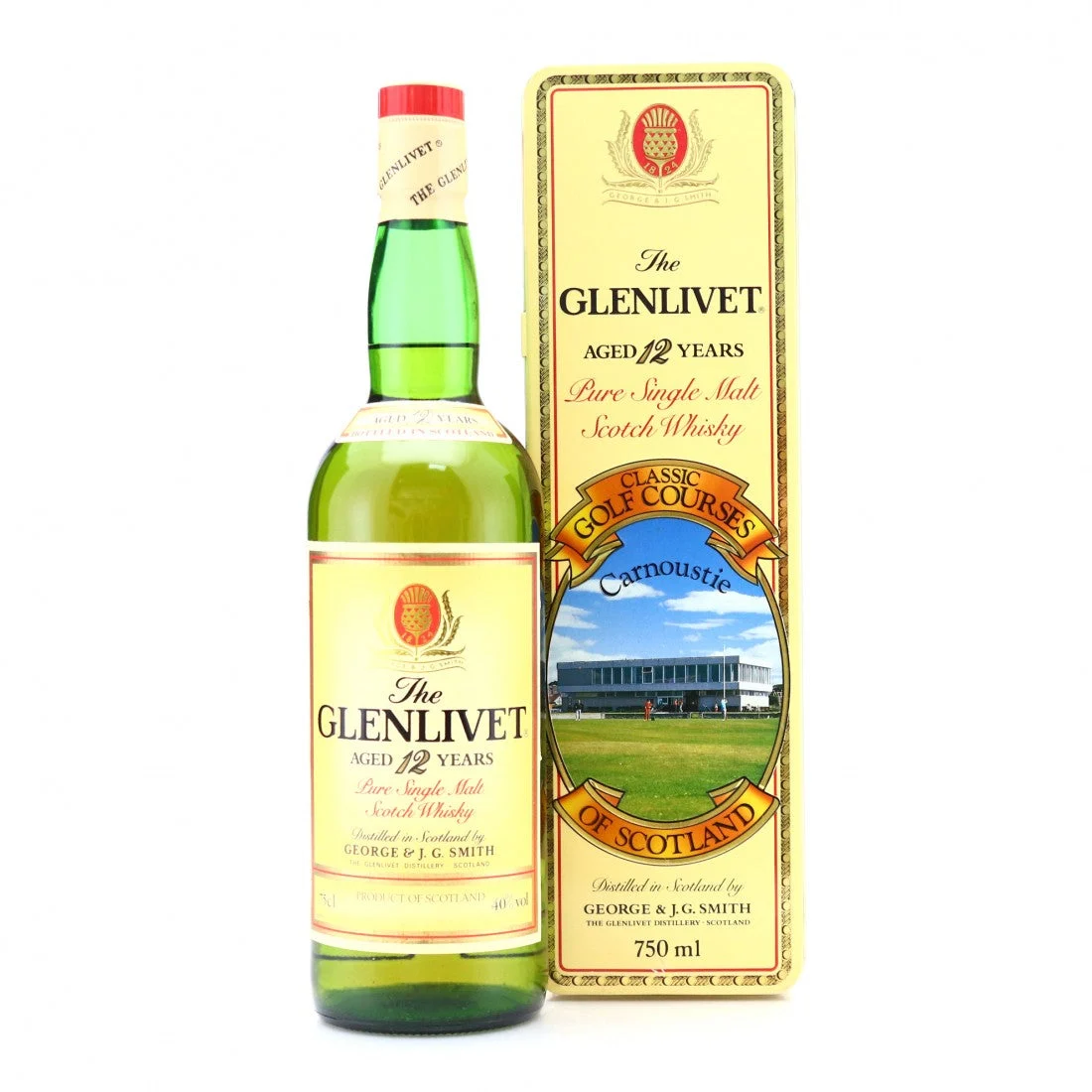 The Glenlivet 12 Year Old Classic Golf Courses Carnoustie Scotch Whisky - Whiskey