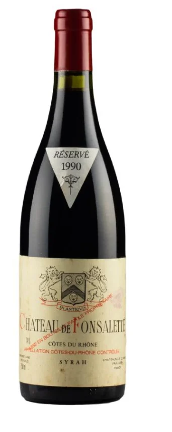 1990 | Château Rayas | Cotes du Rhone Chateau de Fonsalette Syrah - Wine