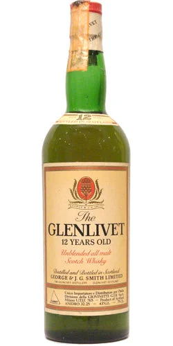 The Glenlivet 12 Year Old Unblended All Malt Scotch Whisky - Whiskey