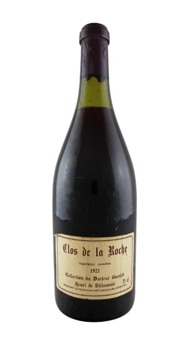 1921 | Henri de Villamont | Clos de la Roche Collection du Docteur Barolet - Wine