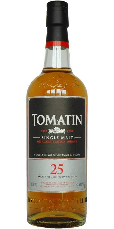 Tomatin 25 Year Old (Bottled Early 2000s) Scotch Whisky | 700ML - Whiskey