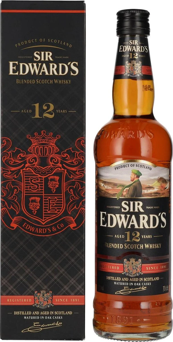 Sir Edward’s 12 Year Old Premium Scotch Whisky | 700ML - Whiskey