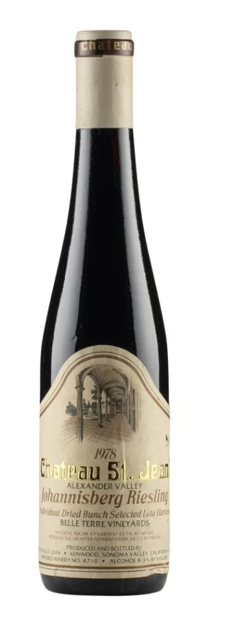 1978 | Chateau St Jean | Select Late Harvest Johannisberg Riesling (Half Bottle) - Wine