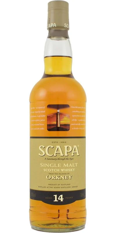 Scapa 14 Year Old Orkney Single Malt Scotch Whisky | 700ML - Whiskey