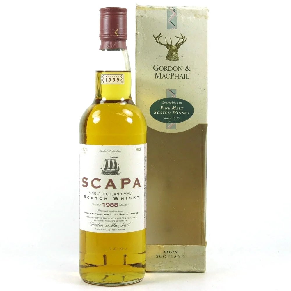 Scapa 1988 (Bottled 1999) Gordon & MacPhail Scotch Whisky | 700ML - Whiskey