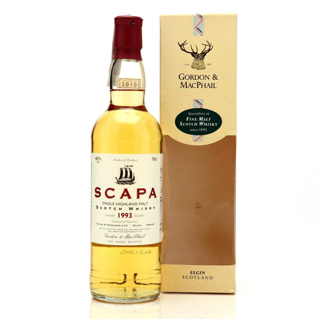 Scapa 1993 (Bottled 2010) Gordon & MacPhail Scotch Whisky | 700ML - Whiskey