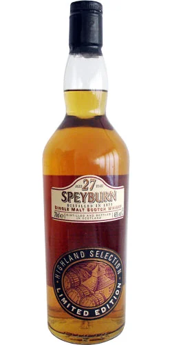 Speyburn (1973) 27 Year Old Highland Selection Scotch Whisky | 700ML - Whiskey