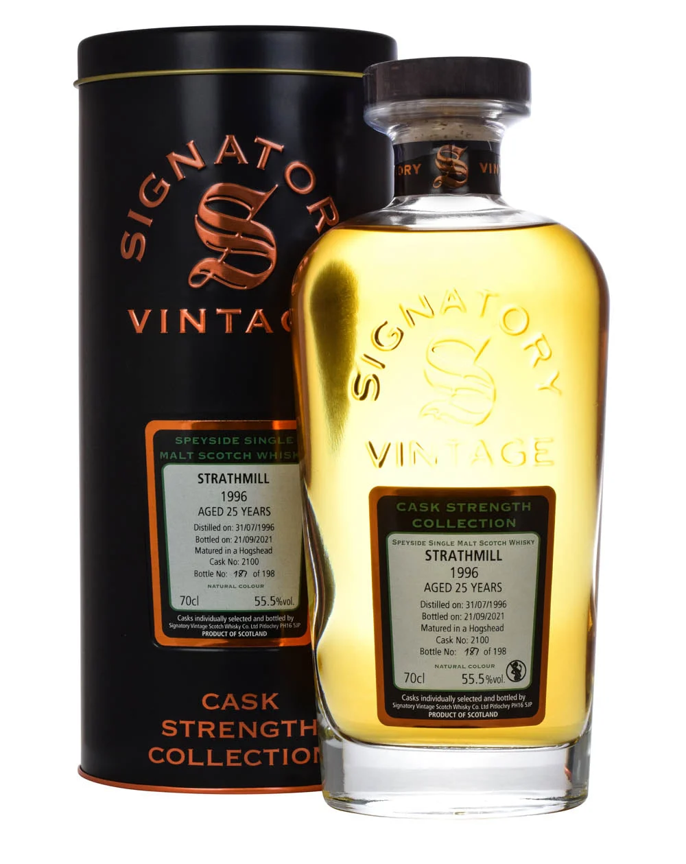 Strathmill 25 Year Old (D.1996, B.2022) Signatory Vintage Scotch Whisky | 700ML - Whiskey