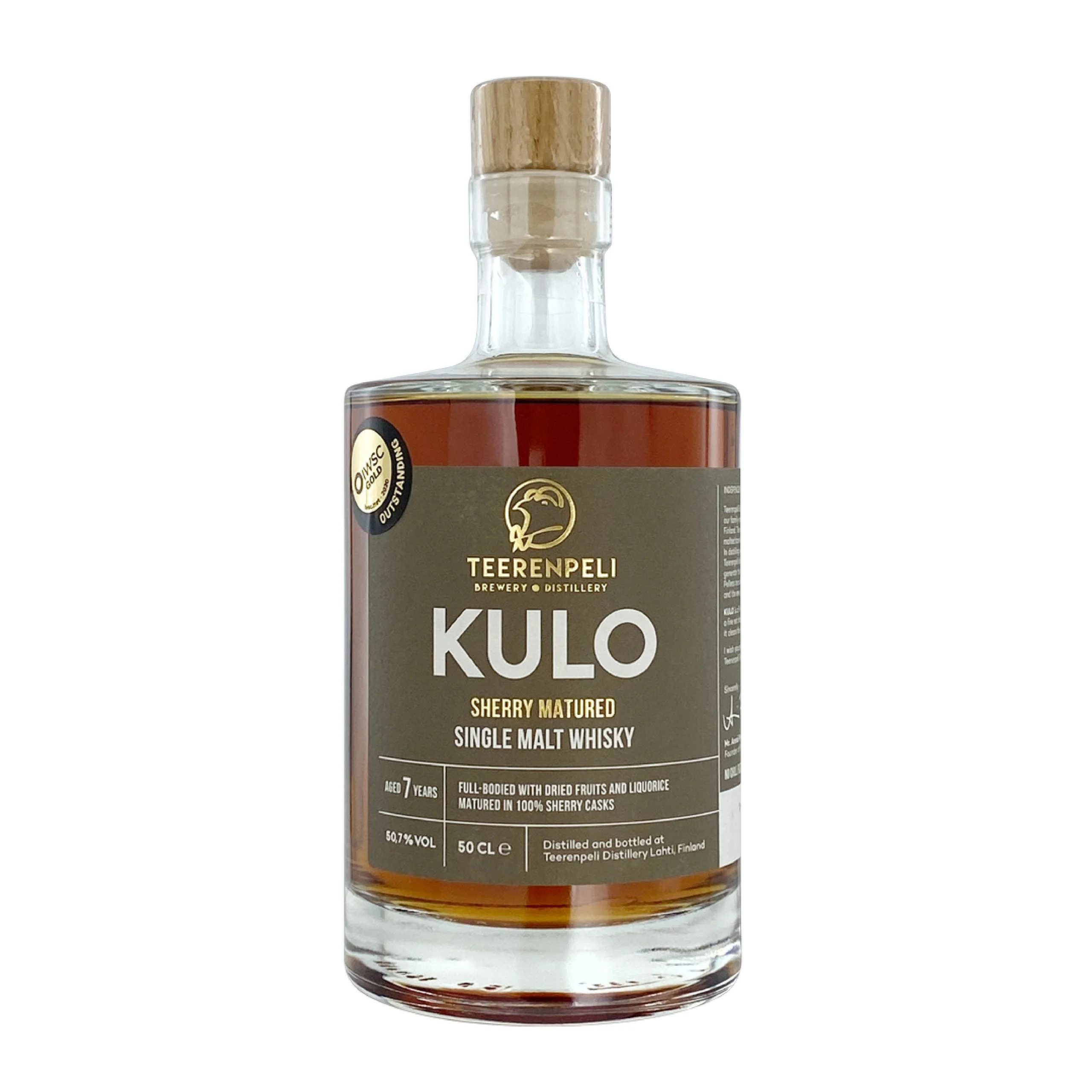 Teerenpeli Kulo 7 Year Old Aged in Sherry Casks Single Malt Whisky | 500ML - Whiskey