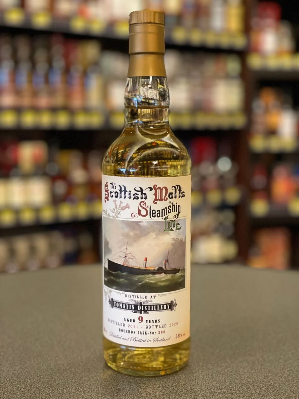 Tomatin 9 Year Old (D.2011, B.2020) The Scottish Malt’s Steamship Line Scotch Whisky | 700ML - Whiskey