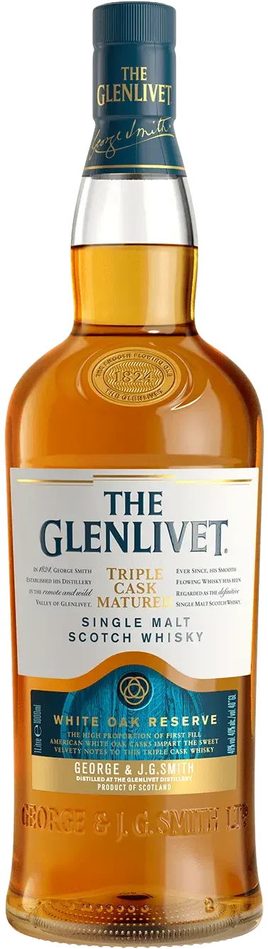The Glenlivet White Oak Reserve Triple Cask Matured Scotch Whisky | 1L - Whiskey