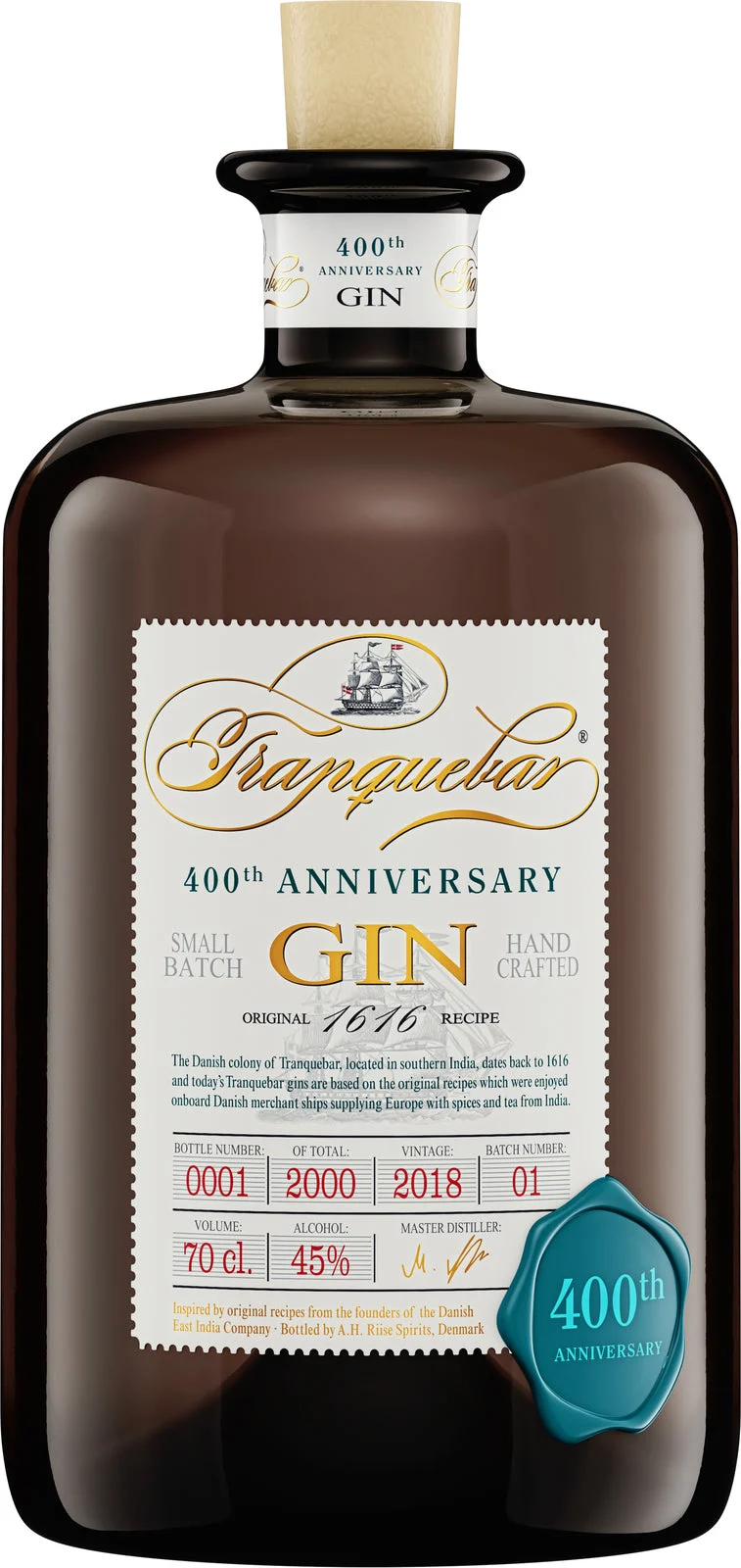Ginebra Tranquebar 400 Aniversario | 700ML