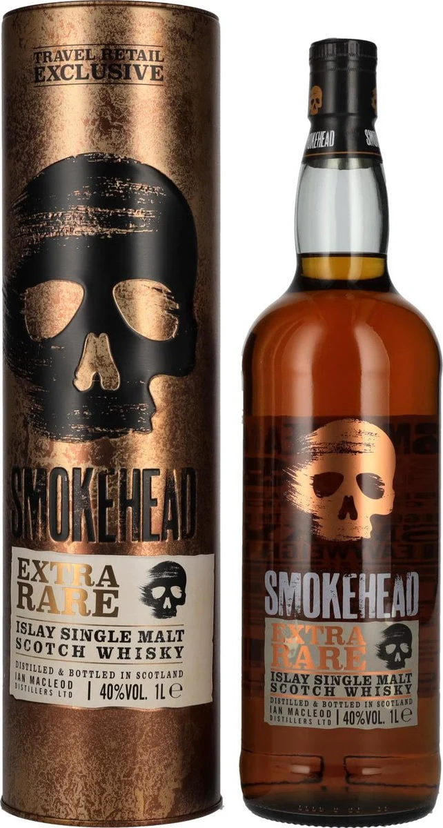 Smokehead Extra Rare Gold Design Single Islay Malt Scotch Whisky | 1L - Whiskey