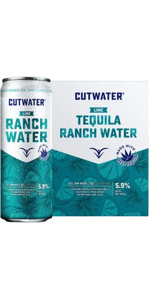 Cutwater Spirits Ranch Water Tequila Lima Slim Can Cóctel | 4*355ML - Cocktail