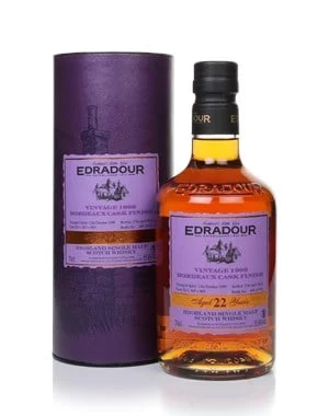 Edradour 22 Year Old 1999 (Cask 803 & 804) - Bordeaux Cask Finish Scotch Whisky | 700ML